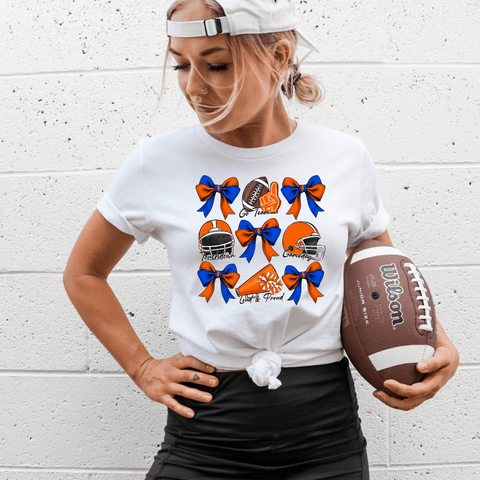 Football Bow Collage