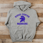 Gray Classic Warriors Hoodie - Royal Print
