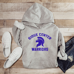 Gray Classic Warriors Hoodie - Royal Print