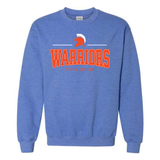 SC Warriors Line Heather Royal Gildan Crew Sweatshirt 18000