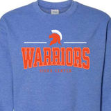 SC Warriors Line Heather Royal Gildan Crew Sweatshirt 18000