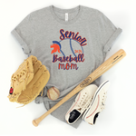 SENIOR MOM - BASEBALL - GRAY TEE