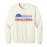 WARRIOR VOLLEYBALL JERZEES SWEET CREAM HEATHER CREW SWEATSHIRT 562M