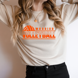 WARRIOR VOLLEBYALL HEATHER DUST SWEATSHIRT - BELLA + CANVAS