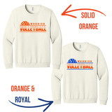 WARRIOR VOLLEYBALL JERZEES SWEET CREAM HEATHER CREW SWEATSHIRT 562M