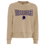 Warrior Block Next Level Womens Laguna Tan Sweatshirt