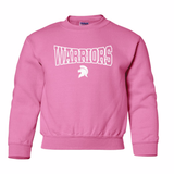 PINK OUT YOUTH CREW SWEATSHIRT- GILDAN 18000B