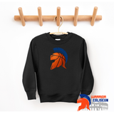 Basketball Helmet Black Gildan Sweatshirt