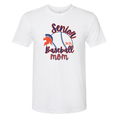 SENIOR MOM - BASEBALL - WHITE TEE