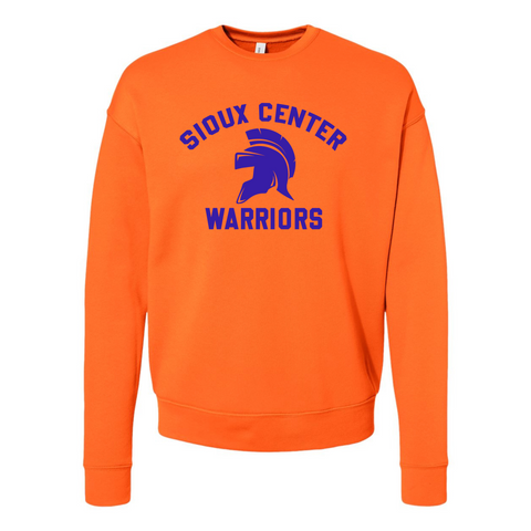 Orange Classic Warriors Bella Canvas Crew Sweatshirt