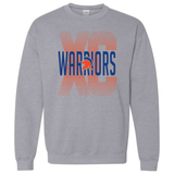 XC CROSS COUNTRY GRAY CREW SWEATSHIRT- GILDAN 18000