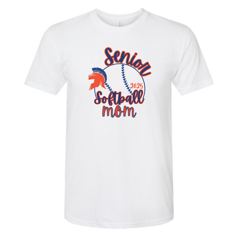 SENIOR MOM - SOFTBALL WHITE TEE