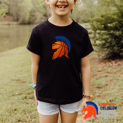 Basketball Helmet Black Tee - Next Level 6010 or Bella Canvas