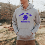 Gray Classic Warriors Hoodie - Royal Print