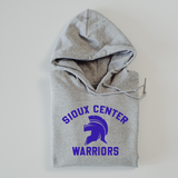 Gray Classic Warriors Hoodie - Royal Print