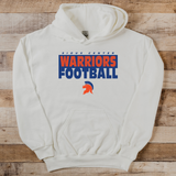 Sioux Center Warriors Football WHITE GILDAN HOODIE 18500