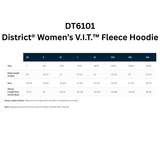 Women’s District Fleece Crop Hoodie Checkered Heart DT6101