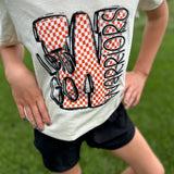 Checkered W - Let's Go Warriors Tee