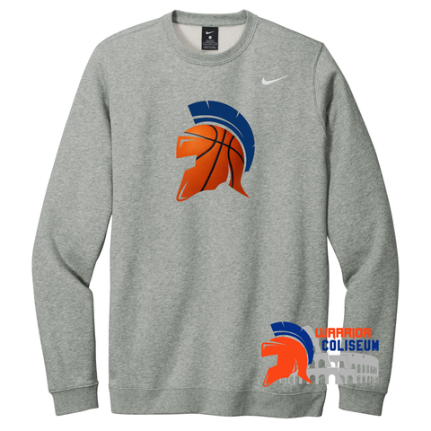 BASKETBALL HELMET GRAY NIKE CLUB FLEECE CREW CJ1614