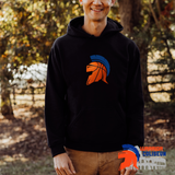 Basketball Helmet Black Gildan Hoodie