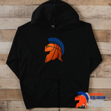 Basketball Helmet Black Gildan Hoodie