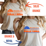 Warrior Volleyball Heather Dust Bella + Canvas Tee