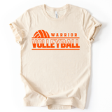 Warrior Volleyball Natural Bella + Canvas Tee