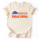 Warrior Volleyball Natural Bella + Canvas Tee
