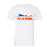 Warrior Volleyball White Bella + Canvas Tee