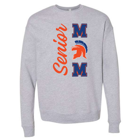 Senior Mom Bella + Canvas Gray Sweatshirt