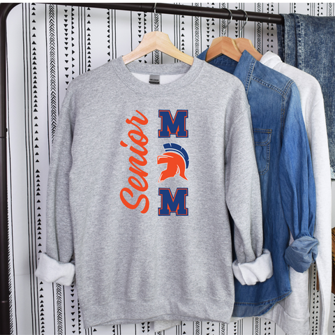 Senior Mom Gray Gildan Sweatshirt