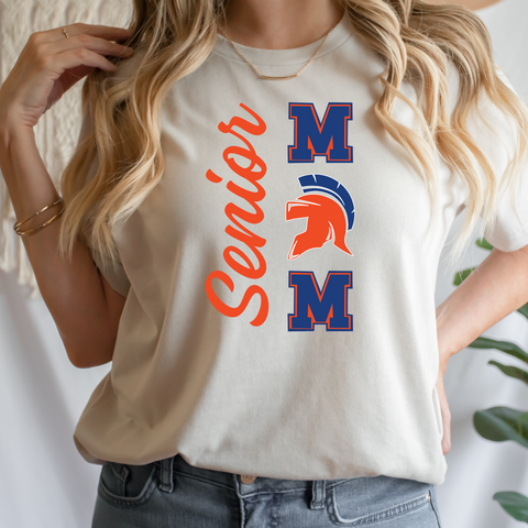 Senior Mom Bella Canvas Heather Dust Tee