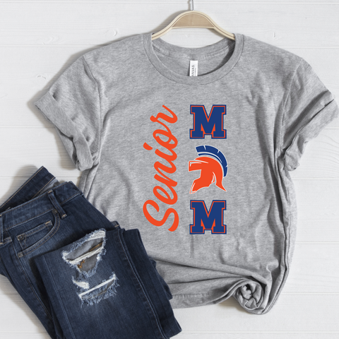 Senior Mom Bella Canvas Gray Tee