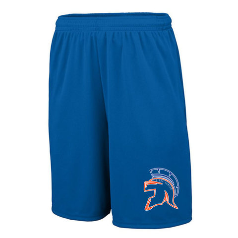 WARRIORS HELMET TRAINING SHORTS WITH POCKETS