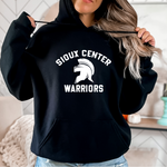 Warriors Classic Black Gildan Hoodie