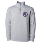 Indepedent Unisex Midweight Quarter-Zip Gray SC Round Logo