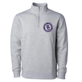 Indepedent Unisex Midweight Quarter-Zip Gray SC Round Logo