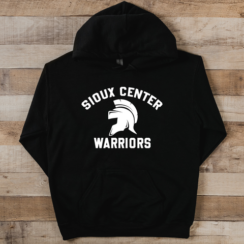 Warriors Classic Black Gildan Hoodie
