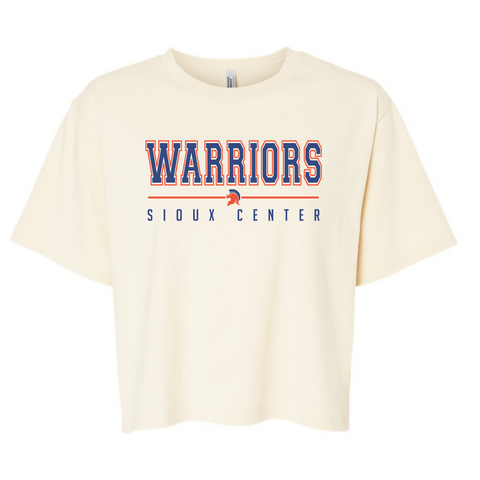 American Apparel Boxy Crop Warrior Line Tee 102