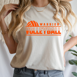 Warrior Volleyball Heather Dust Bella + Canvas Tee