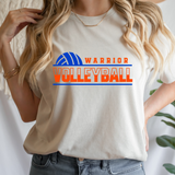Warrior Volleyball Heather Dust Bella + Canvas Tee