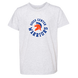 Warriors Round White Fleck Triblend Tee