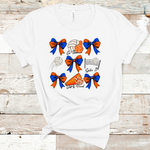 Volleyball Bow Collage White Tee