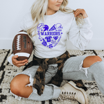 All Things Football Heart- Ash Gray Sweatshirt