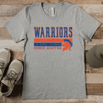 Warriors Vintage Grunge Gray Tee