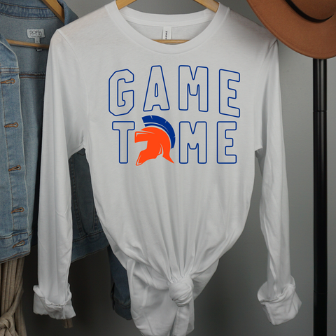 GAME TIME WHITE LONG SLEEVE