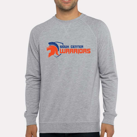 Warriors Horizontal Shield - Next Level Raglan Sweatshirt