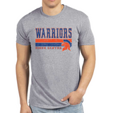 Warriors Vintage Grunge Gray Tee