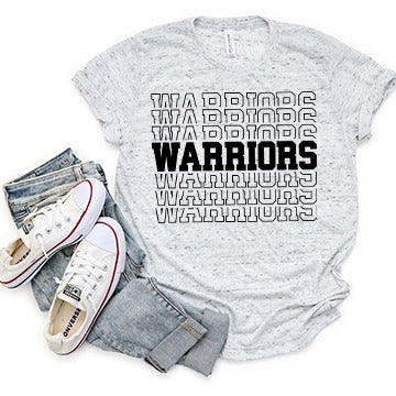 WARRIORS ON REPEAT - SOFT MARBLE TEE