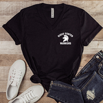 SC HELMET POCKET VNECK - HEATHER BLACK